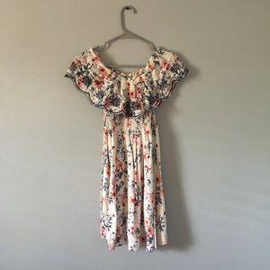 Off the shoulder corset dress